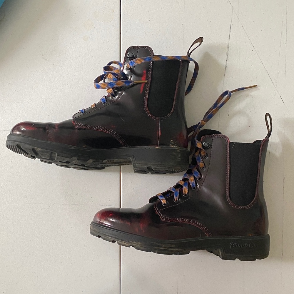 Blundstone Burgundy Distressed Lace Up 2220 W 9.5, AU 6.5 - Picture 8 of 8